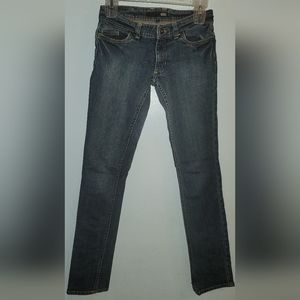 Vans Denim Dark Blue Jeans size 0 five pocket Design Iconic Checkerboard